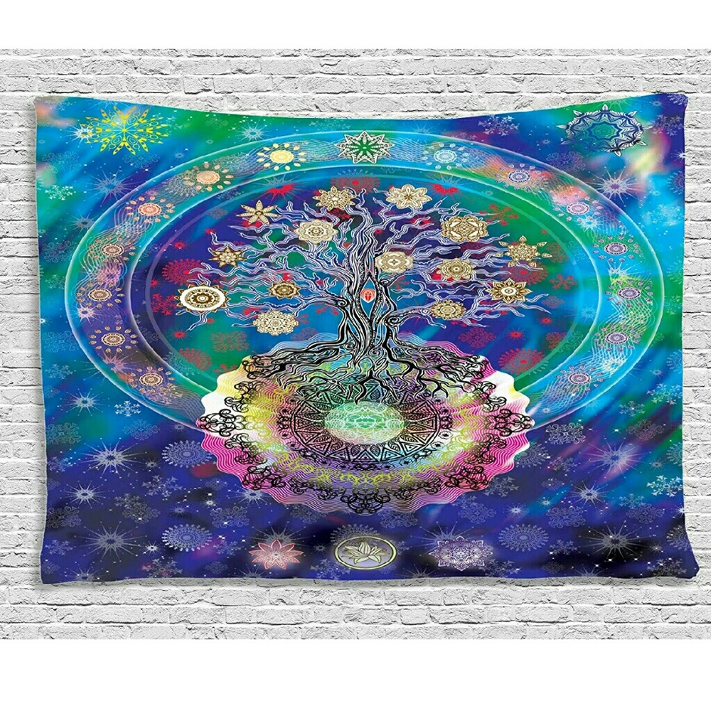 Mandala Tree Of Life Tapestry Wall Hanging